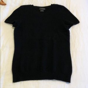 Black cashmere sweater top
